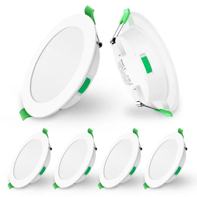 Imontuojami LED šviestuvai Alluso 10W IP44 baltos spalvos