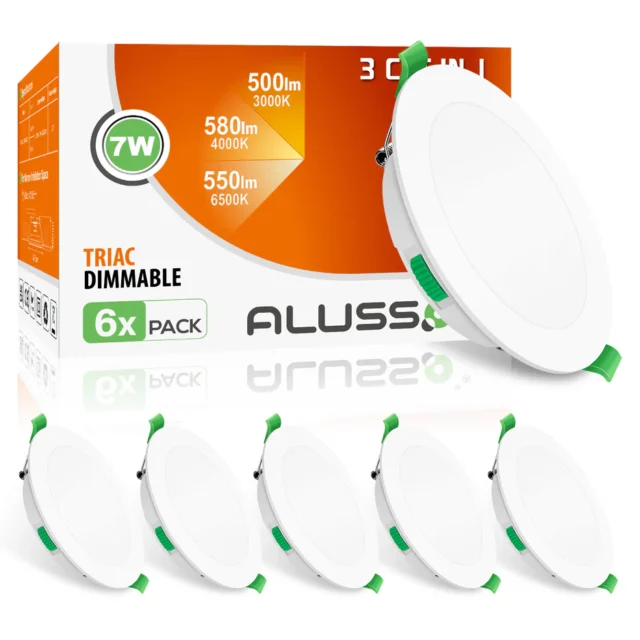 Imontuojami LED šviestuvai Alluso 7W IP44 baltos spalvos