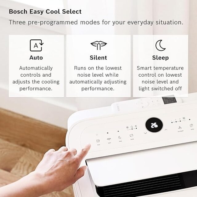 „Bosch Cool 2000 Portable AC“ – 3 viename: oro kondicionieris