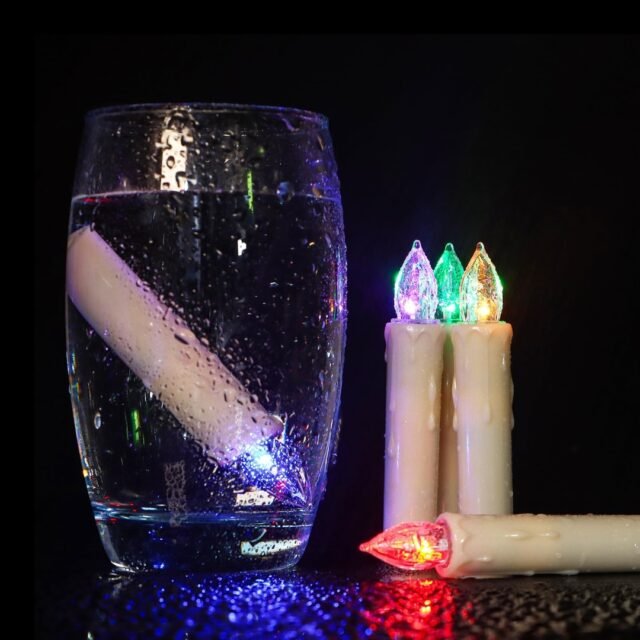 „Cibnew“ spalvingos belaidės kalėdinės LED žvakė, „Fairy Lights“ su nuotolinio valdymo pultu,