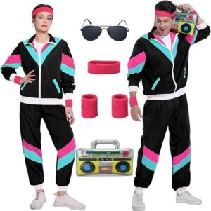 80-ųjų sportinis kostiumas, pop menas retro stilius,  045XXXLA