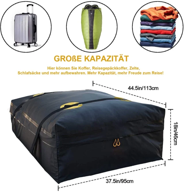 Automobilio stogo bagažinė  425 l (95 x 95 x 46 cm)